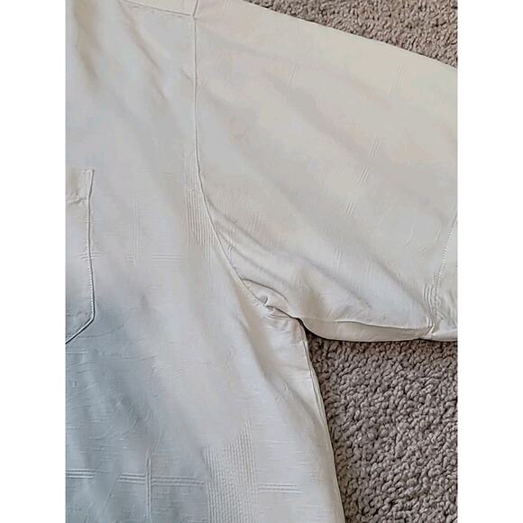 Tommy Bahama Pure Silk Camp Shirt – Ivory Textured Floral – Men’s XXL – GUC - Picture 4 of 8